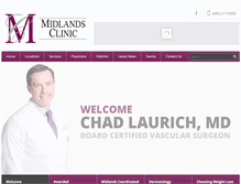 Tablet Screenshot of midlandsclinic.com